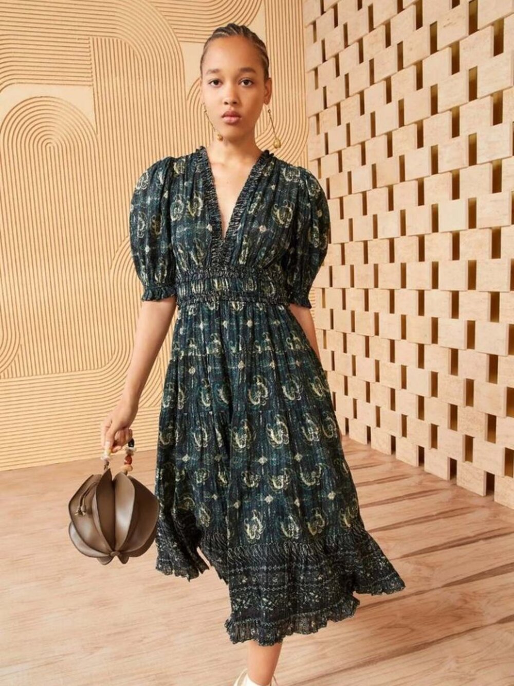 NWOT Ulla Johnson Fit and Flare Midi Dress Size 2